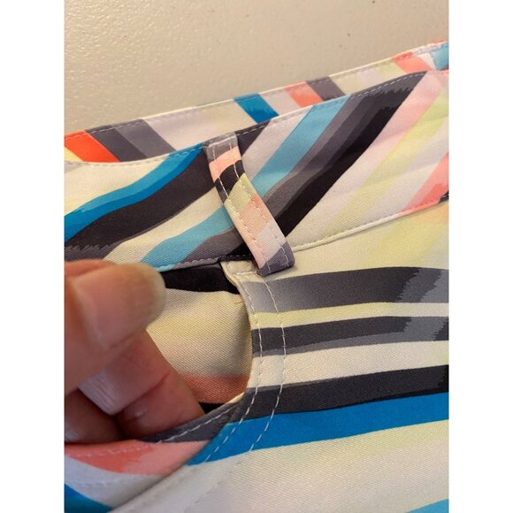 Slazenger Chevron Print Stretch Skort Skirt SMulti-Color Poly Spandex Size 4 - Picture 6 of 12